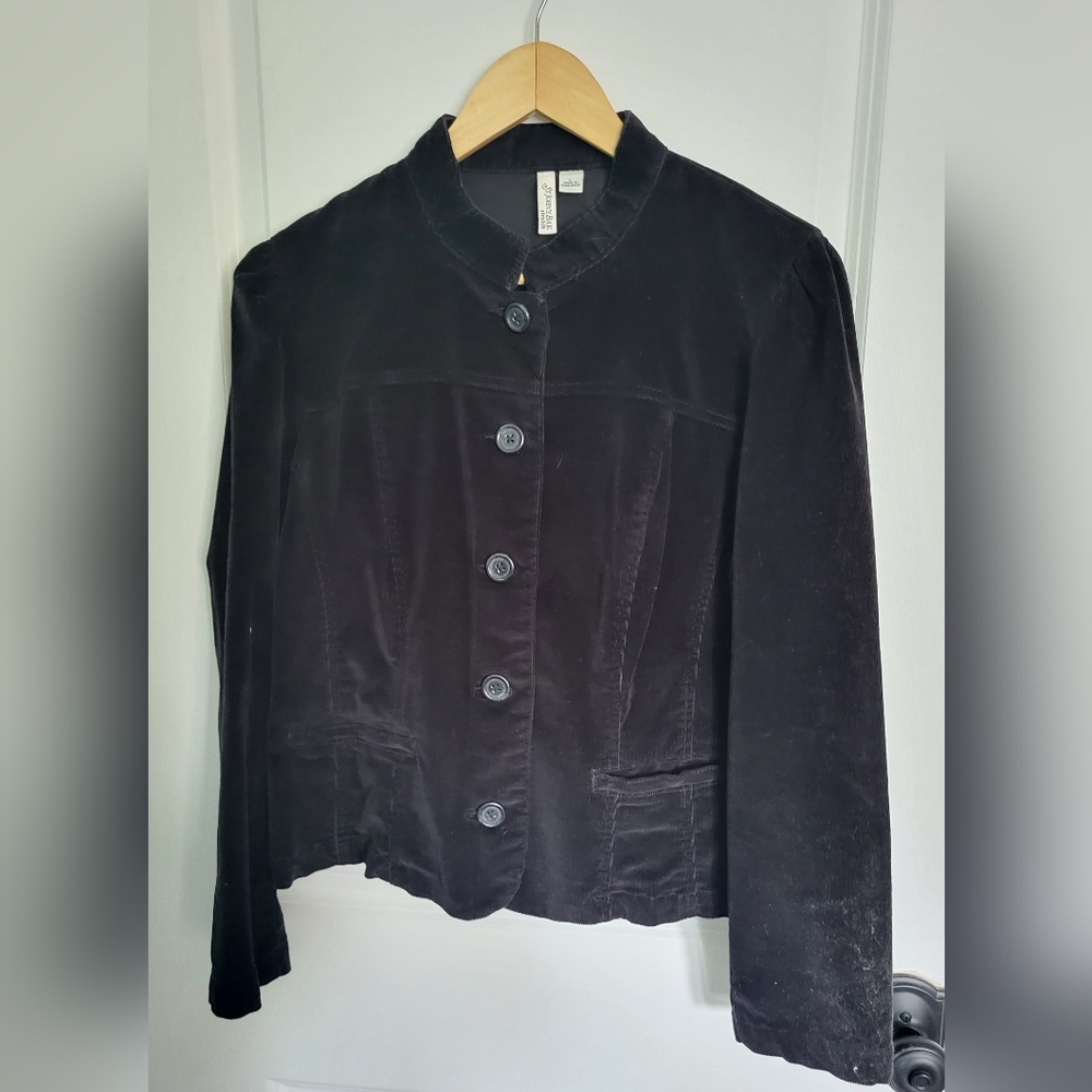 Black Cordoroy Size L Blazer